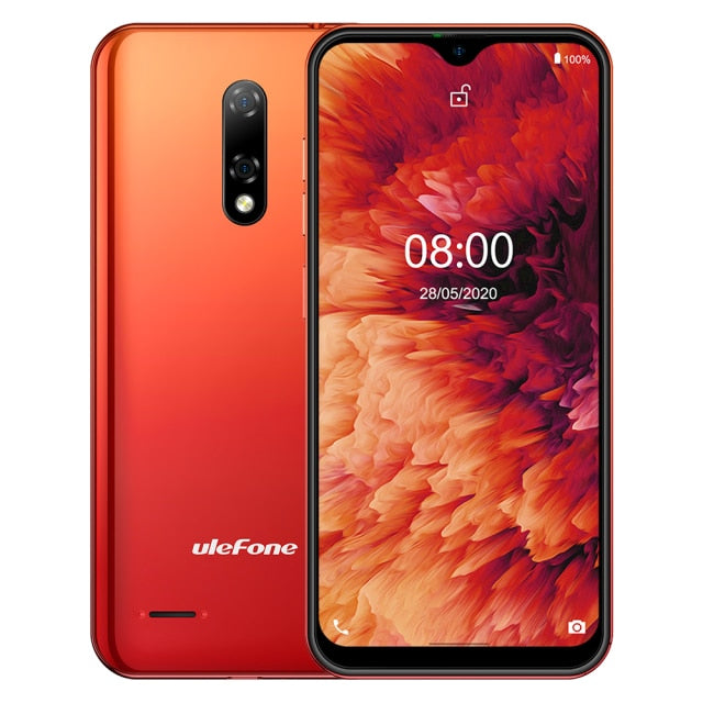 Ulefone Note 8P Smartphone Android 10 4G Celular Phone Waterdrop Screen Quad Core 2GB+16GB 5.5-inch 8MP Camera