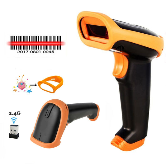 Wireless Barcode Scanner 2.4G 30m For POS and Inventory