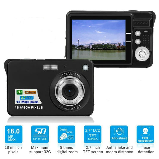 21 Mega Pixels 2.7" LCD Rechargeable HD Digital Camera