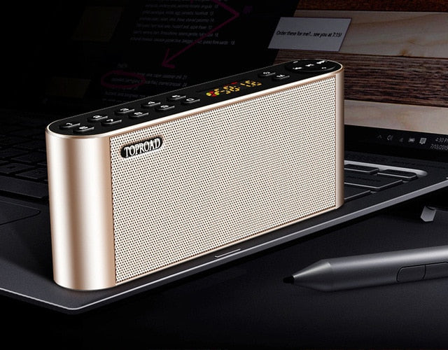 HIFI Bluetooth Speaker with Mic & FM Radio