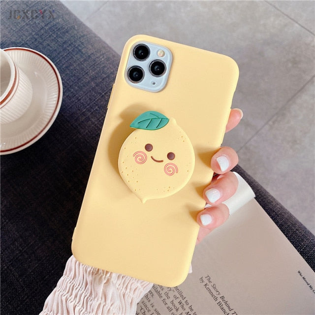 3D Luxury Cute Cartoon Soft Silicone Phone Case for iPhone (Multiple Options Available)