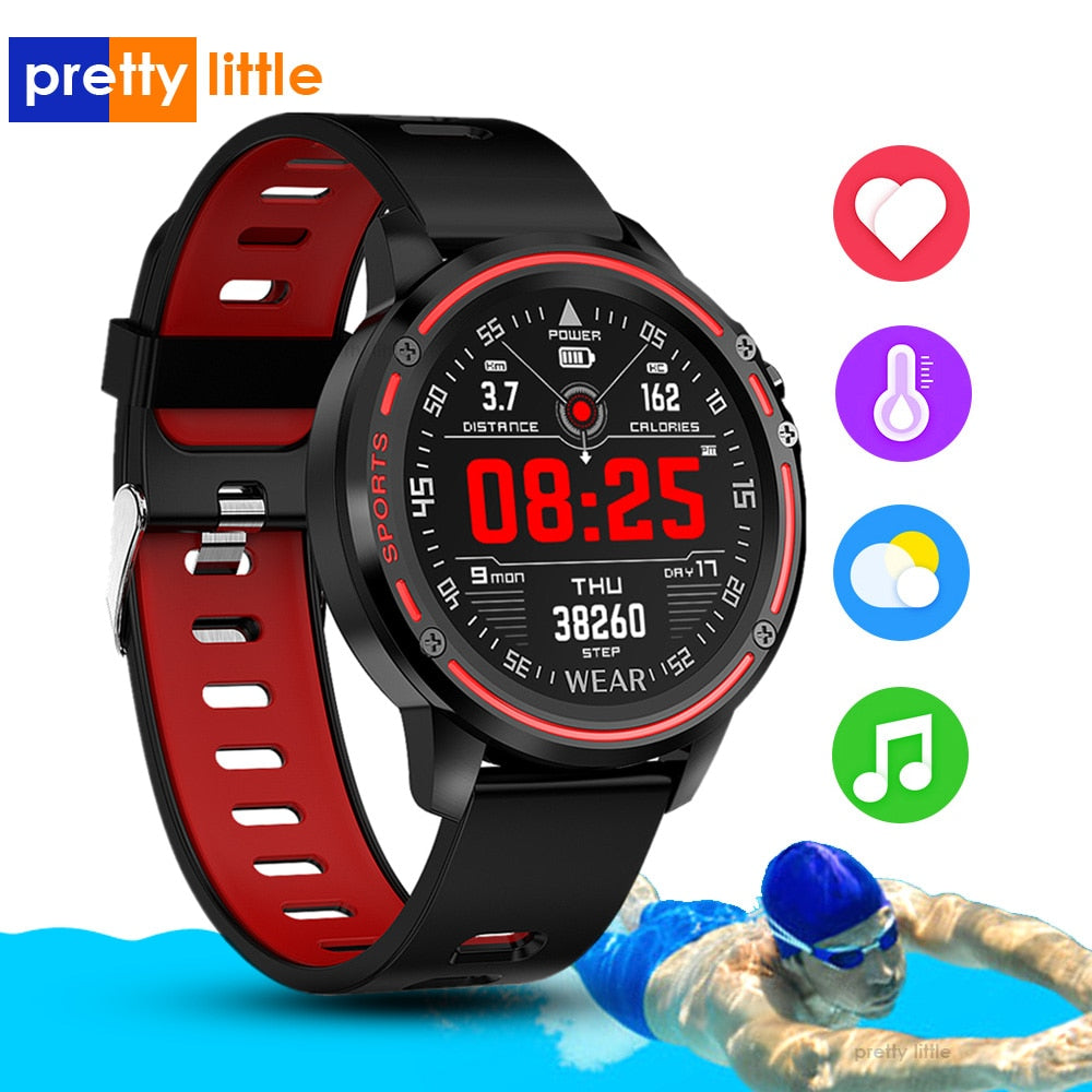 IP68 Waterproof Smart Watch with Blood Pressure Monitor