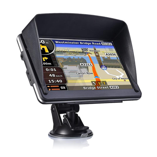 7 Inch Gps Navigator Portable Navigator 8GB-256MB+Sunshade