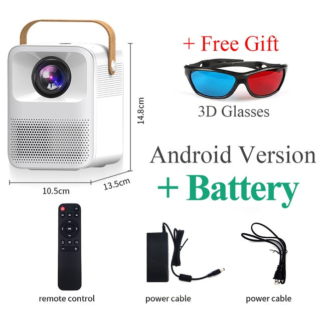 CRENOVA Full HD Android Wifi Portable Projector ET30S 1080P