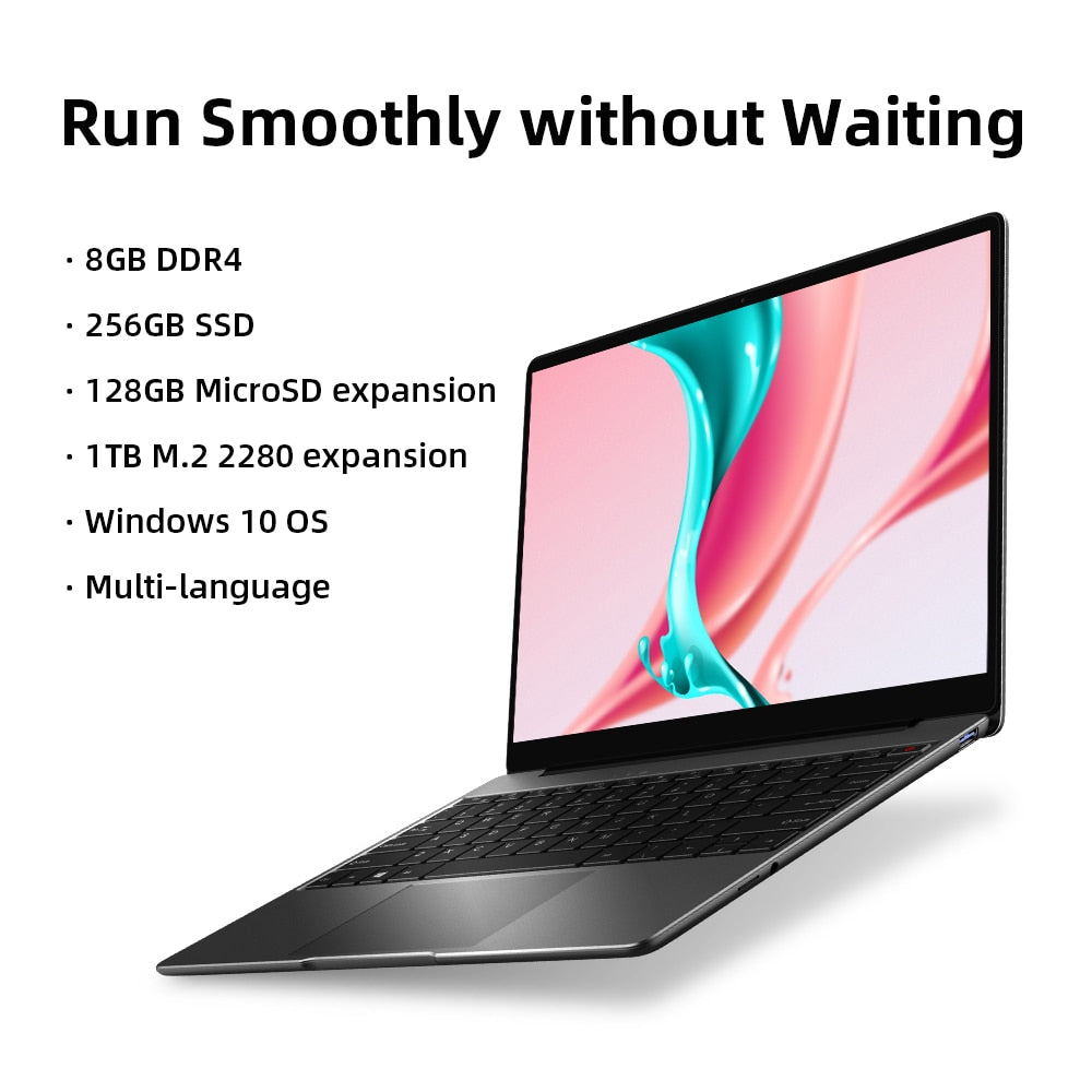 CHUWI CoreBook Pro Intel Core i3 Laptops 13" 2160*1440 IPS Screen 8GB RAM 256GB SSD NoteBook with Backlit Keyboard 2.4G/5G Wifi