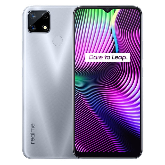 realme 7i RMX2193 6.5''HD+ 4GB 64GB 48MP AI Triple Cams Smartphone Helio G85 Octa Core 18W Quick Charge 6000mAh Mobile Phone