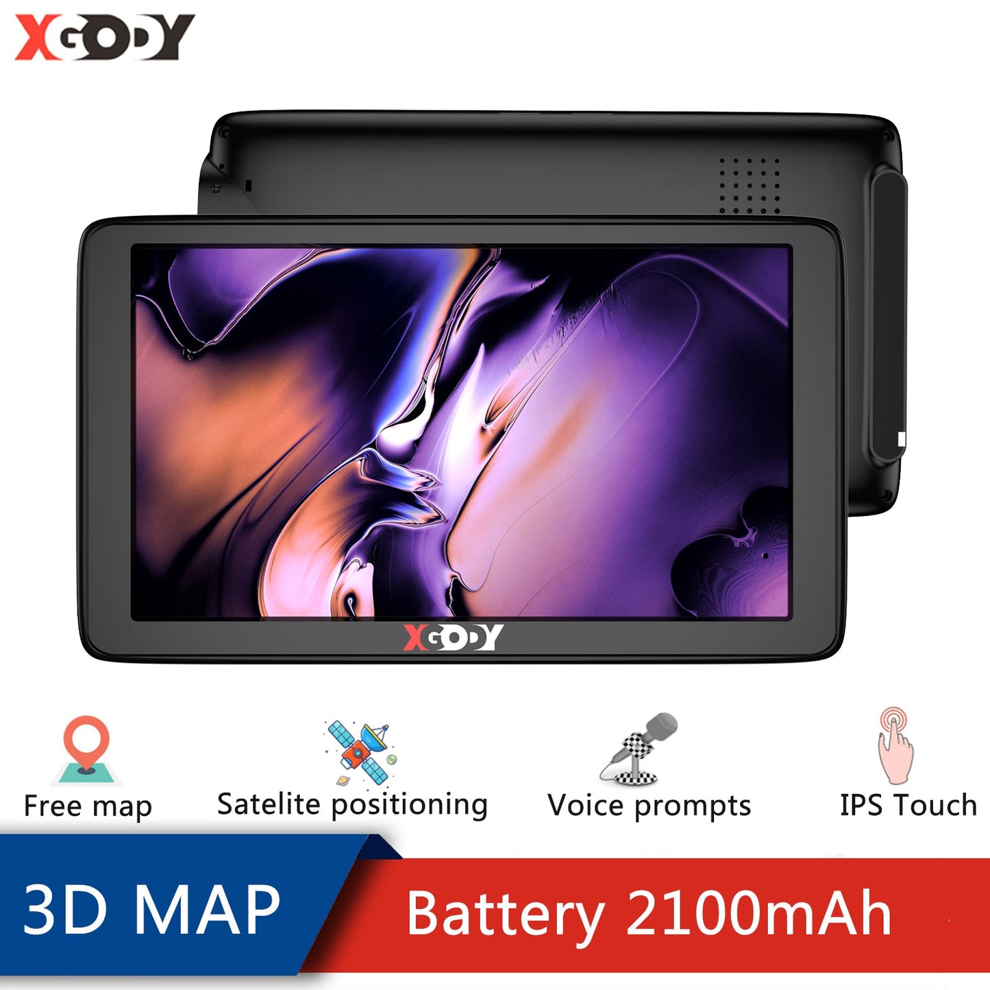 7 Inch Touch Screen Car GPS Navigation