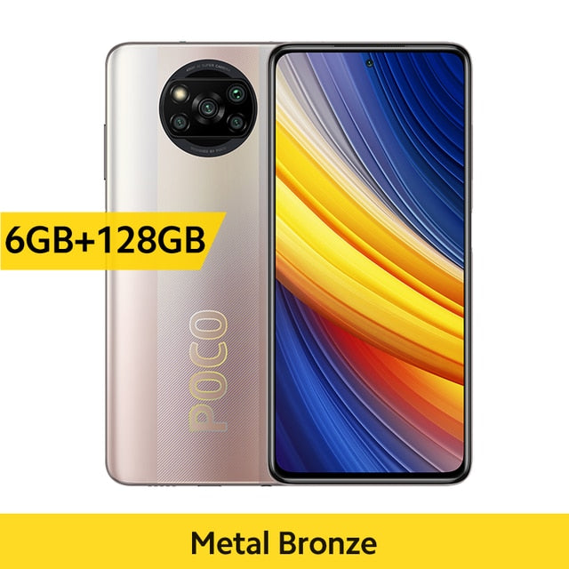 Global Version POCO X3 Pro Smartphone NFC 33W Charge Mobile Phone Snapdragon 860 48MP Quad Camera 6.67" 120Hz 5160mAh