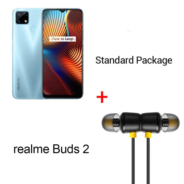 realme 7i RMX2193 6.5''HD+ 4GB 64GB 48MP AI Triple Cams Smartphone Helio G85 Octa Core 18W Quick Charge 6000mAh Mobile Phone