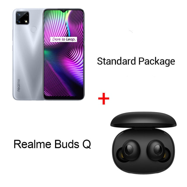 realme 7i RMX2193 6.5''HD+ 4GB 64GB 48MP AI Triple Cams Smartphone Helio G85 Octa Core 18W Quick Charge 6000mAh Mobile Phone