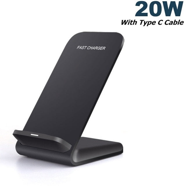 30W Qi Wireless Charger Stand For iPhone