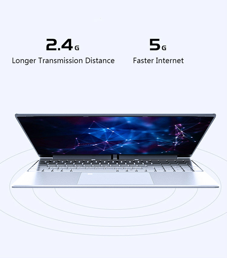 Intel Core I5-5257U 15.6 Inch 8G RAM 128G/256G SSD Metal Laptop Portable Business Office PC Computer New Gaming Netbook Students