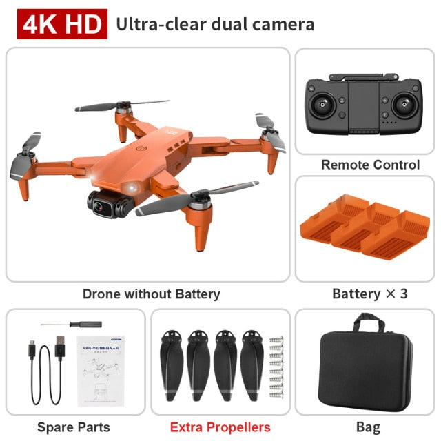 Foldable GPS Drone with 4K Dual HD Camera