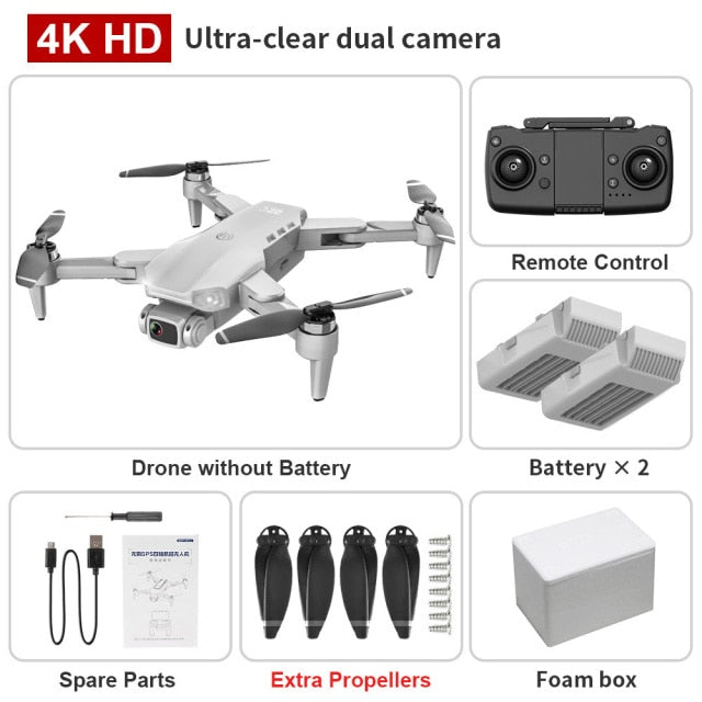 Foldable GPS Drone with 4K Dual HD Camera