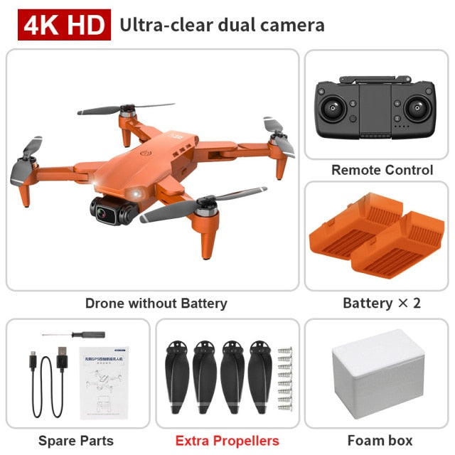 Foldable GPS Drone with 4K Dual HD Camera