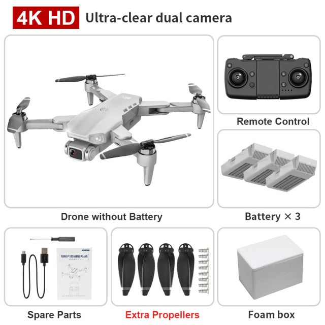 Foldable GPS Drone with 4K Dual HD Camera