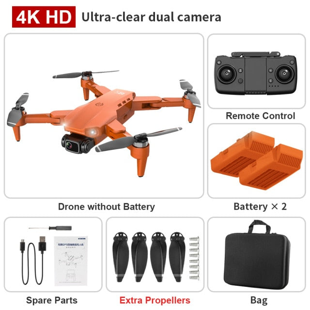 Foldable GPS Drone with 4K Dual HD Camera