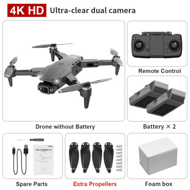 Foldable GPS Drone with 4K Dual HD Camera