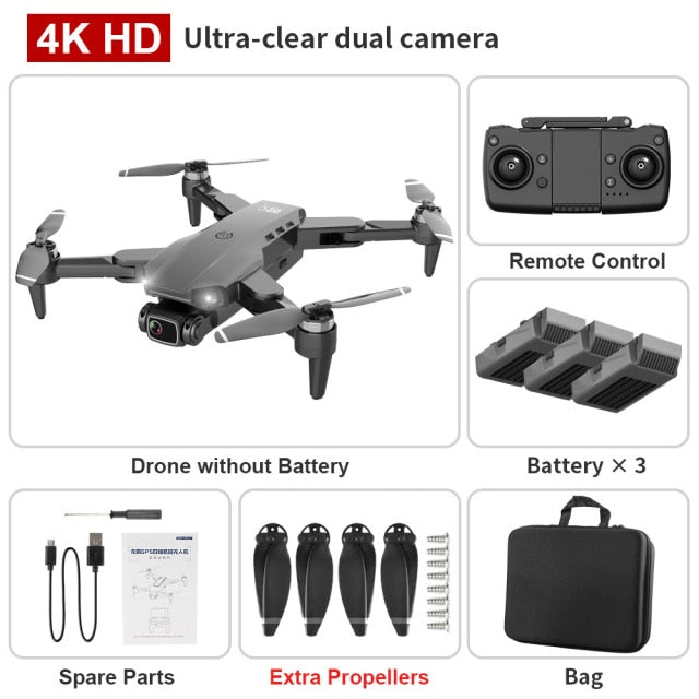 Foldable GPS Drone with 4K Dual HD Camera