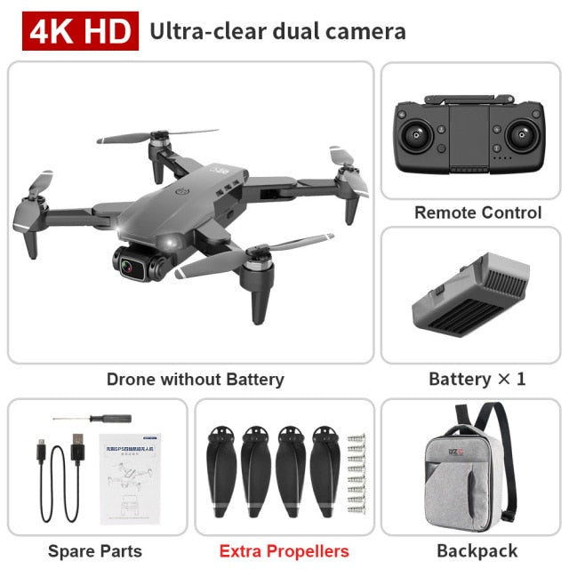 Foldable GPS Drone with 4K Dual HD Camera