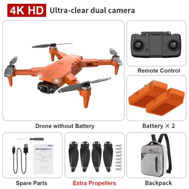 Foldable GPS Drone with 4K Dual HD Camera