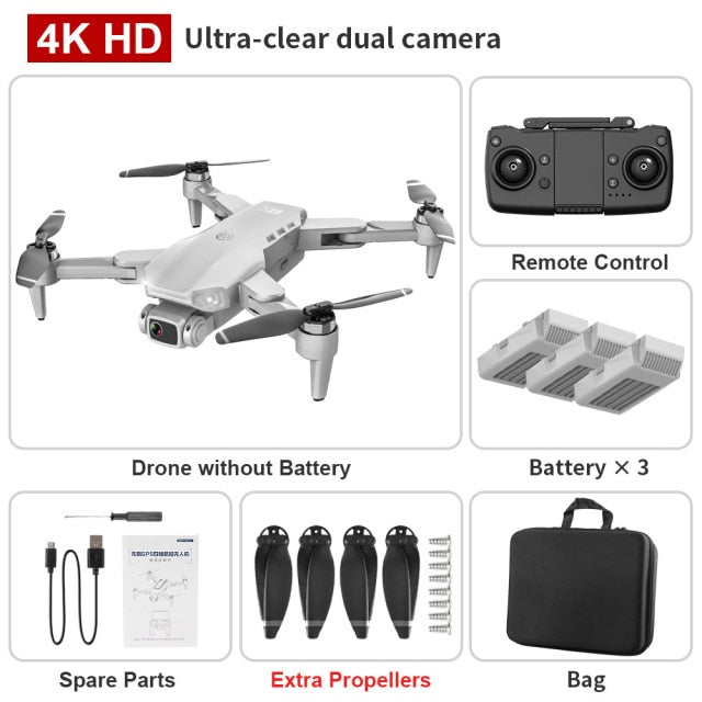 Foldable GPS Drone with 4K Dual HD Camera