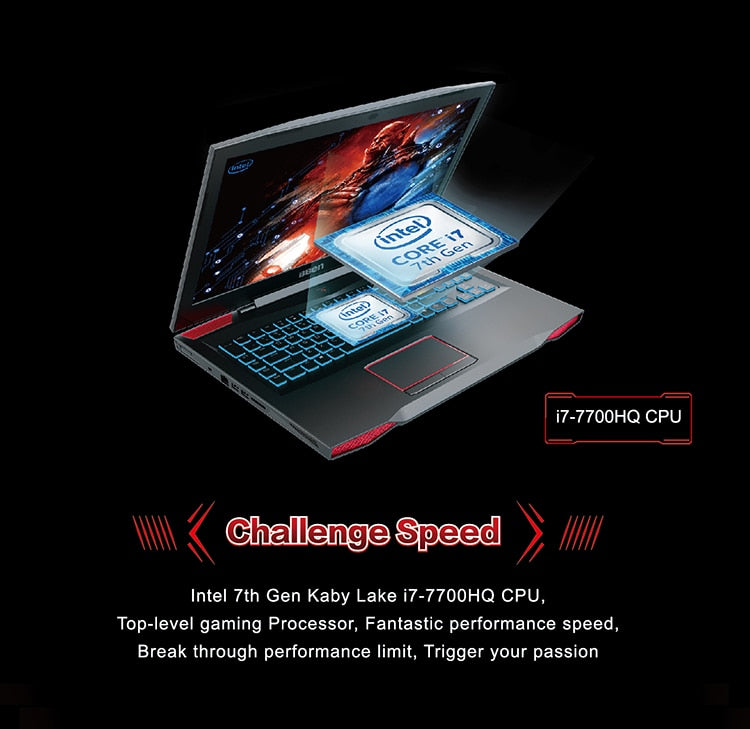 Bben Gaming Laptops 17.3" RGB mechanical backlit keyboard Pro Win10 NVIDIA GTX1060 Intel i7 7700HQ 32GB+512GB SSD+2TB HDD disk